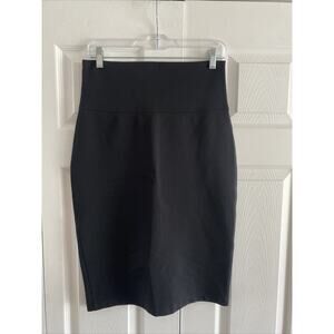 Linda‎ Baday womens Medium Black Straight Pencil Skirt